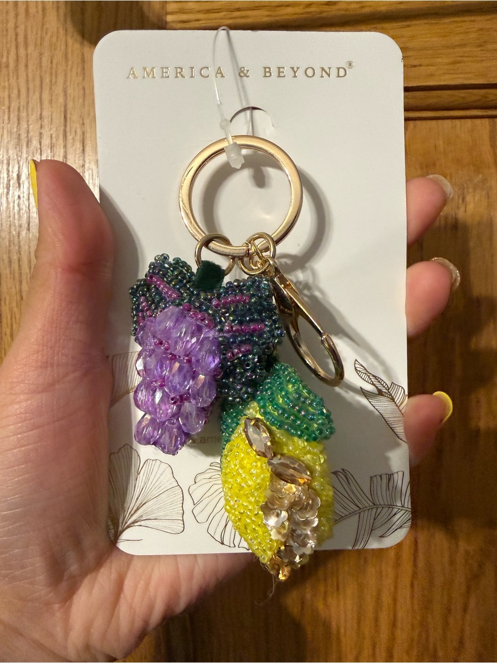 America & Beyond x Lisa Says Gah Beaded Fruit Bag Charms